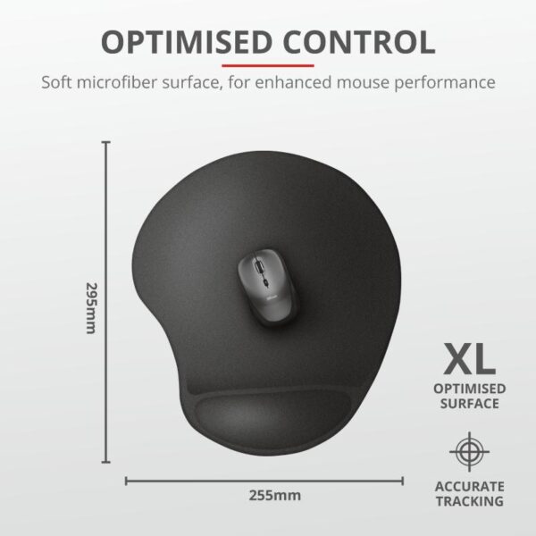Mouse pad Trust Bigfoot XL, cu gel pad, negru - TR-23728