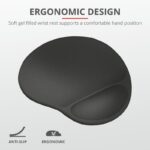 Mouse pad Trust Bigfoot XL, cu gel pad, negru - TR-23728