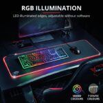 Mouse pad Trust GXT 764 Glide-Flex Flexible RGB, XXL, negru - TR-23395