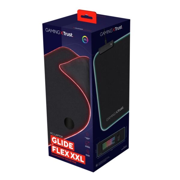 Mouse pad Trust GXT 764 Glide-Flex Flexible RGB, XXL, negru - TR-23395