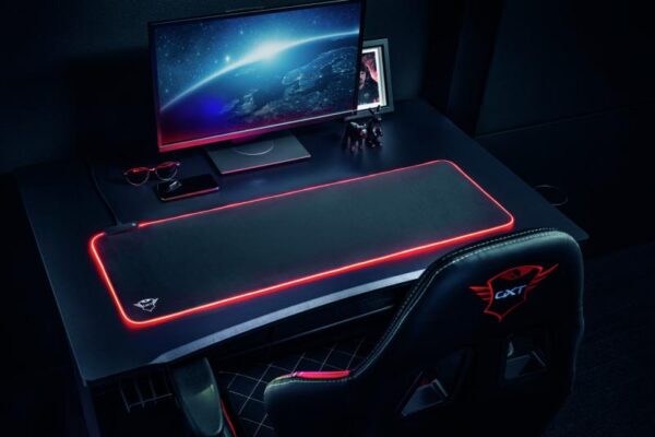 Mouse pad Trust GXT 764 Glide-Flex Flexible RGB, XXL, negru - TR-23395