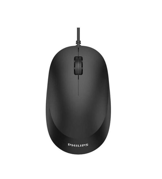 Mouse Philips SPK7207, cu fir, optic, 1200 DPI, negru