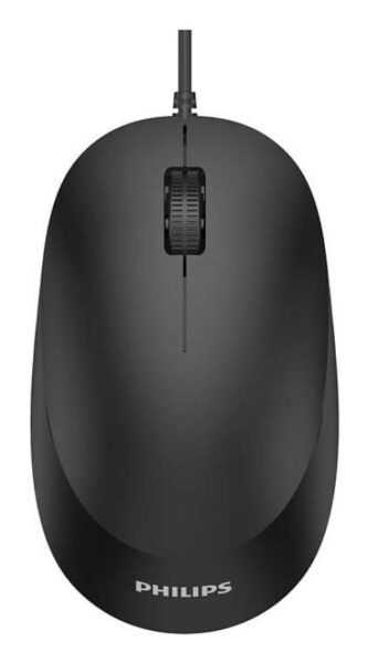 Mouse Philips SPK7207, cu fir, optic, 1200 DPI, negru