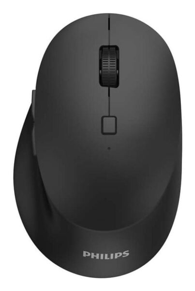 Mouse Philips SPK7607, ergonomic, wireless, silent, negru
