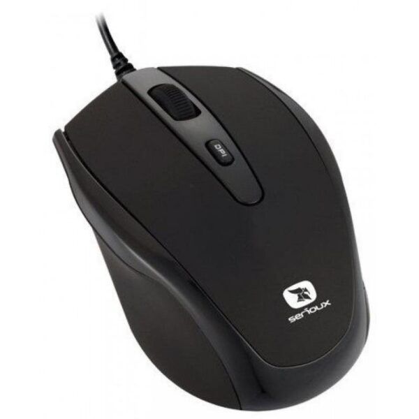 Mouse Serioux cu fir, optic, Pastel 3300, 1000dpi, negru - PMO3300-BK