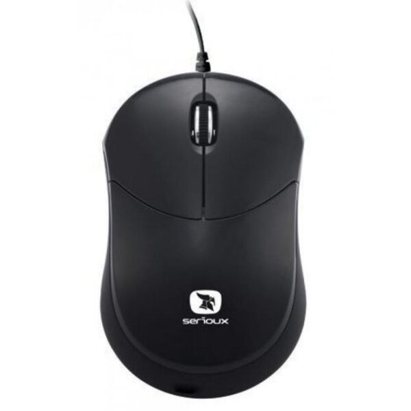 Mouse Serioux cu fir, optic, Rainbow 680, negru - RBM680-BK