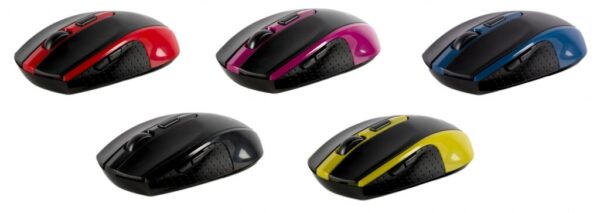 Mouse Serioux, Pastel 600, fara fir, USB, senzor optic - SRXM-PST600W-BK