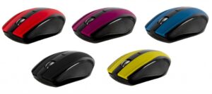 Mouse Serioux, Rainbow 400, fara fir, USB, senzor optic - SRXM-RBM400W-BK