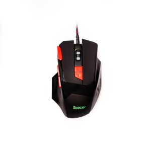 MOUSE Spacer Gaming SP-GM-02 cu fir, optic, 1000/ 1600/ 2000/ 2400 dpi