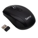 Mouse Spacer PC sau NB, wireless, 2.4GHz, optic, max.1600 dpi - SPMO-WS-BK-04