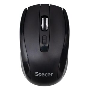 Mouse Spacer PC sau NB, wireless, 2.4GHz, optic, max.1600 dpi - SPMO-WS-BK-04