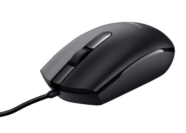Mouse Trust Basi, cu fir, negru - TR-24271