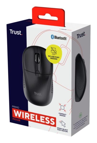 Mouse Trust cu Bluetooth, ambidextru, 3 butoane (neprogramabile) - TR-24966