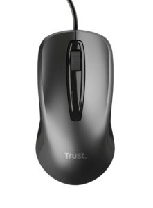 Mouse Trust cu fir, optic, rezolutie maxima 1200 DPI, negru - TR-24657