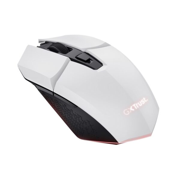 Mouse Trust GXT110W Felox cu fir, 4800 DPI, alb - TR-25069