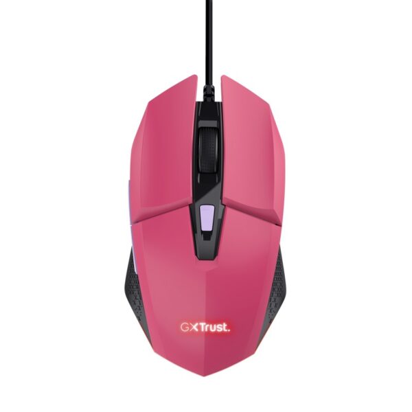 Mouse Trust GXT110W Felox cu fir, 6400 DPI, roz - TR-25068