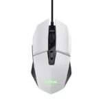 Mouse Trust GXT110W Felox cu fir, rezolutie maxima 6400 DPI, alb - TR-25066