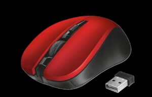 Mouse Trust Mydo Silent Click, Wireless, rosu - TR-21871