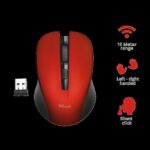 Mouse Trust Mydo Silent Click, Wireless, rosu - TR-21871 - imagine 3