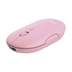 Mouse Trust Puck, Rechargeable Bluetooth, roz - TR-24125