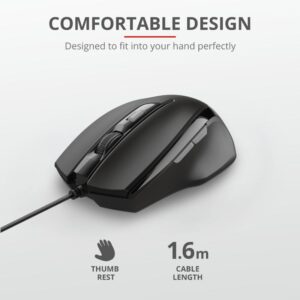 Mouse Trust Voca Comfort Mouse, negru - TR-23650