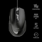 Mouse Trust Voca Comfort Mouse, negru - TR-23650 - imagine 4