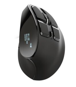 Mouse Trust Voxx, Rechargeable Ergonomic Wireless, negru - TR-23731