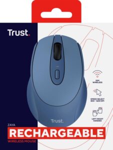 Mouse Trust Zaya reincarbil, 1600 DPI, albastru - TR-25039