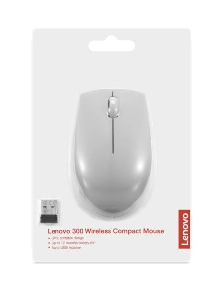 Mouse wireless Lenovo 300, Arctic Grey - GY51L15678