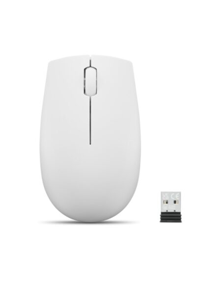 Mouse wireless Lenovo 300, Cloud Grey, Rezolutie (dpi): 1000 dpi - GY51L15677