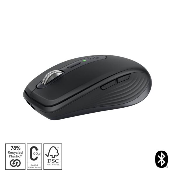 Mouse wireless Logitech MX Anywhere 3S, cu laser, 6 butoane - 910-006929