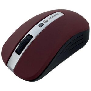 Mouse wireless Tellur Basic, LED, Rosu inchis - TLL491091