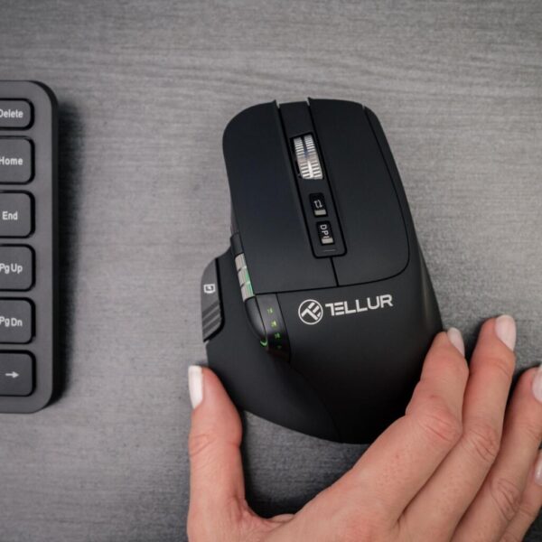 Mouse wireless Tellur Shade, silent click, rezolutie maxima 3200 DPI - TLL491261