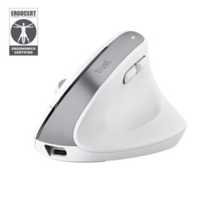 Mouse Wireless TRUST Bayo+, 2400 DPI, Alb - TR-25399