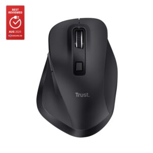 Mouse Wireless Trust Fyda, 2400 dpi, negru - TR-25708