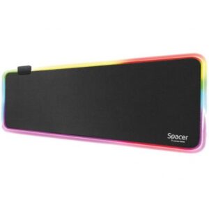 Mousepad RGB Spacer gaming, cauciuc si material textil - SP-PAD-GAME-RGB-PICT