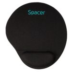 Mousepad Spacer, suport incheietura cu gel, cauciuc si material textil - SPMP-PAD-GEL-BK
