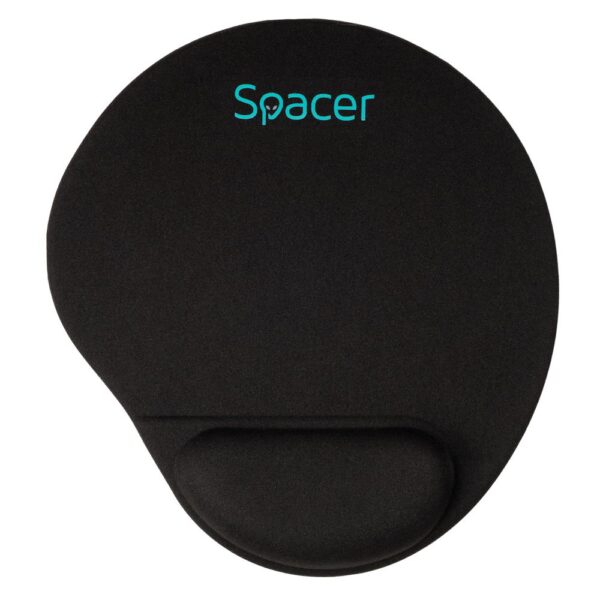 Mousepad Spacer, suport incheietura cu gel, cauciuc si material textil - SPMP-PAD-GEL-BK