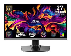 MSI MAG 272UP QD-OLED X24. Display diagonal: 67.3 cm (26.5")