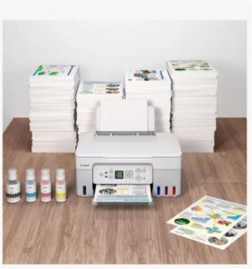 Multifunctional inkjet color CISS Canon PIXMA G3470 White - 5805C029AA