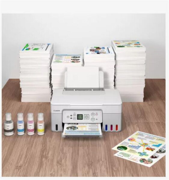 Multifunctional inkjet color CISS Canon PIXMA G3470 White - 5805C029AA