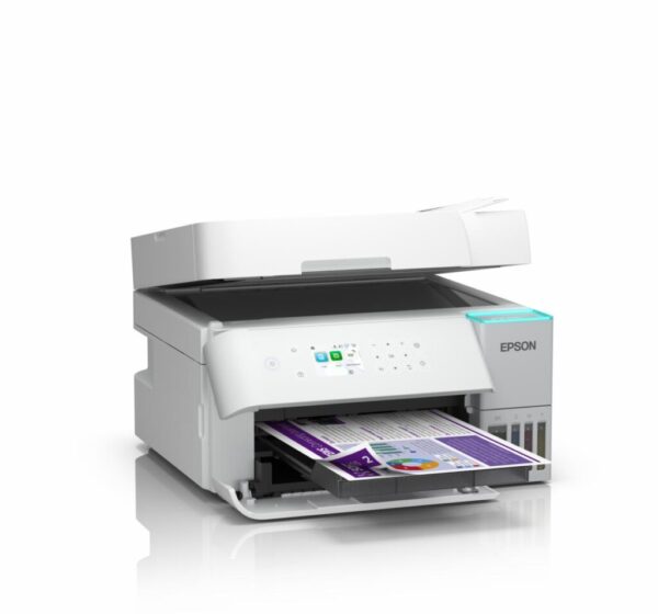 Multifunctional inkjet color Epson EcoTank CISS L6376, culoare alb - C11CL43404