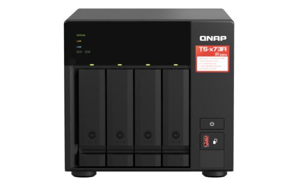 NAS QNAP 473A 4-Bay, CPU AMD Ryzen V1000 series V1500B 4C/8T 2.2 GHz - TS-473A-8G