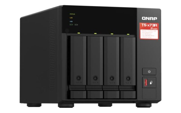 NAS QNAP 473A 4-Bay, CPU AMD Ryzen V1000 series V1500B 4C/8T 2.2 GHz - TS-473A-8G
