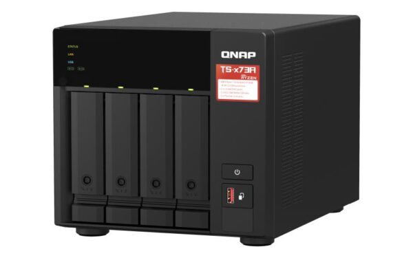NAS QNAP 473A 4-Bay, CPU AMD Ryzen V1000 series V1500B 4C/8T 2.2 GHz - TS-473A-8G