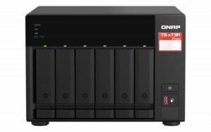 NAS QNAP 673A 6-Bay, CPU AMD Ryzen V1000 series V1500B 4C/8T 2.2 GHz - TS-673A-8G