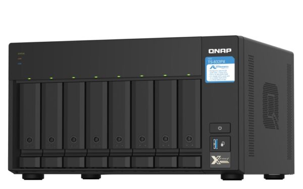 NAS QNAP 832PX 8-Bay, CPU Annapurna Labs Alpine AL324 1.7GHz Quad Core - TS-832PX-4GA