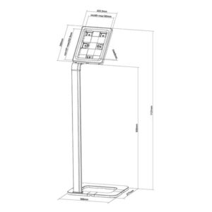Neomounts by Newstar TABLET-S100SILVER Tablet Desk Stand - Silver Specifications