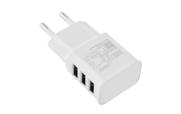 Network charger Lamtech, 2.1A, 3xUSB, White - PHA-9982017040532