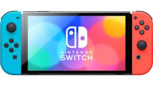 Nintendo Switch OLED, Neon Blue & Red - HEGSKABAA